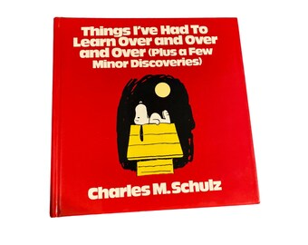 Vintage I've had to learn over and over and over Peanuts book Charles Shultz