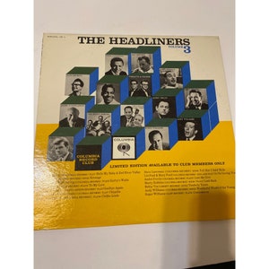 Vintage Vinyl Schallplatte die Überschriften Band 3