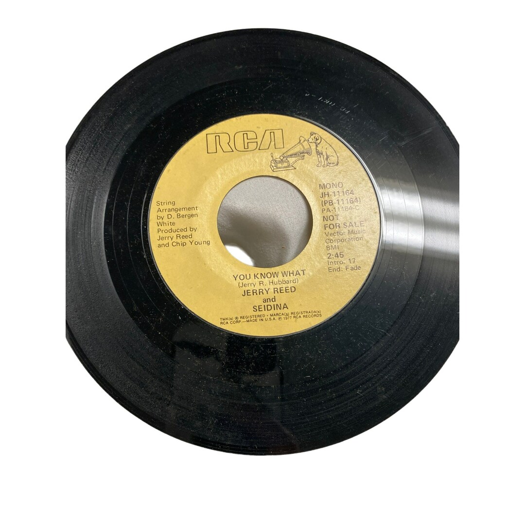 Vintage 7” 45 RPM Vinyl Record Jerry Reed Sedeina You Know What - Etsy
