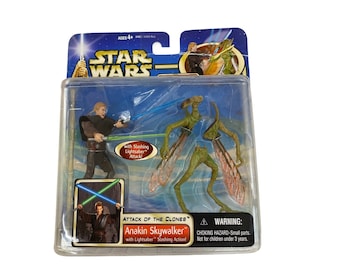 Vintage Star Wars Ataque de los Clones Anakin Skywalker 2002 NIB