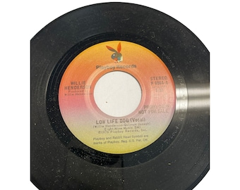 Vintage 7" Schallplatte 45 RPM Playboy Schallplatten Willie Henderson Low Life Hund