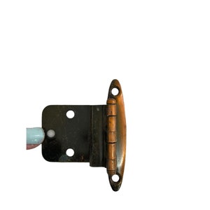 AS IS lot of copper 6 cupboard door hinges