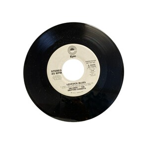 Vintage 7” 45 RPM vinyl record Jim Owen a gift in the name of love lovesick blues