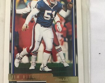 Jim Ritcher Buffalo Bills Topps 1992 trading card collectible