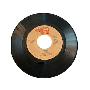 disque vinyle vintage 7 » 45 tours Frankie Valli Grease instrumental