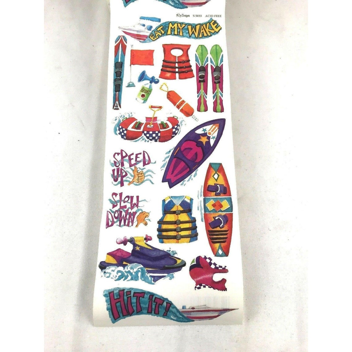 NRN Designs West 5033 Water Sports Scrapbook Stickers Etsy