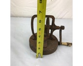 AS IS rusty hand butter churn lid mixer photo prop craft