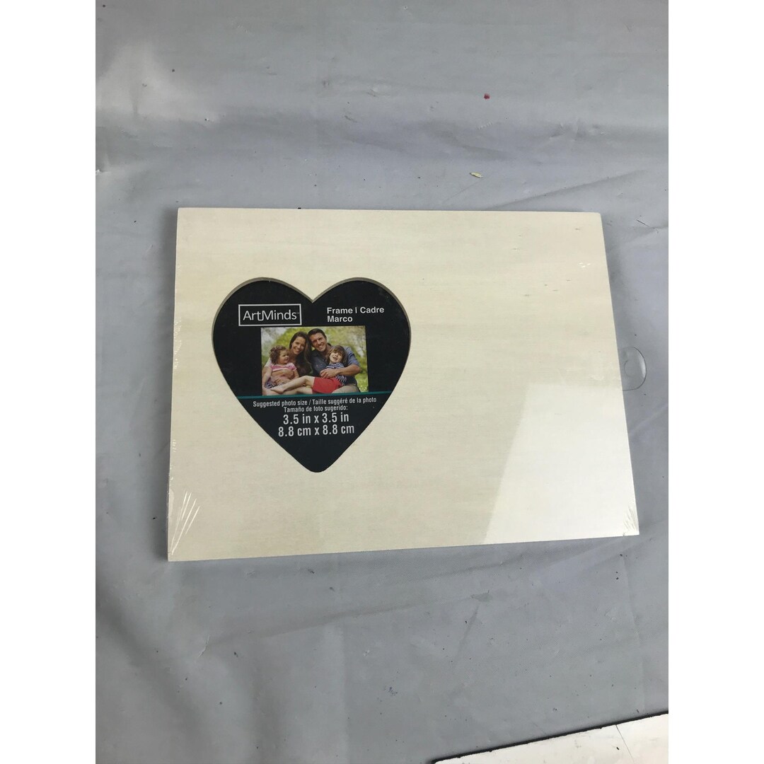 Unfinished Wooden Heart Cutout Picture Frame Craft Etsy