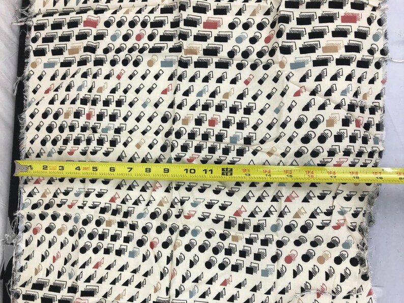 lightweight print fabric sewing crafts Vintage polyester