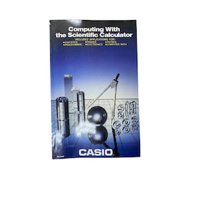 Vintage Computing with the scientific calculator Casio book