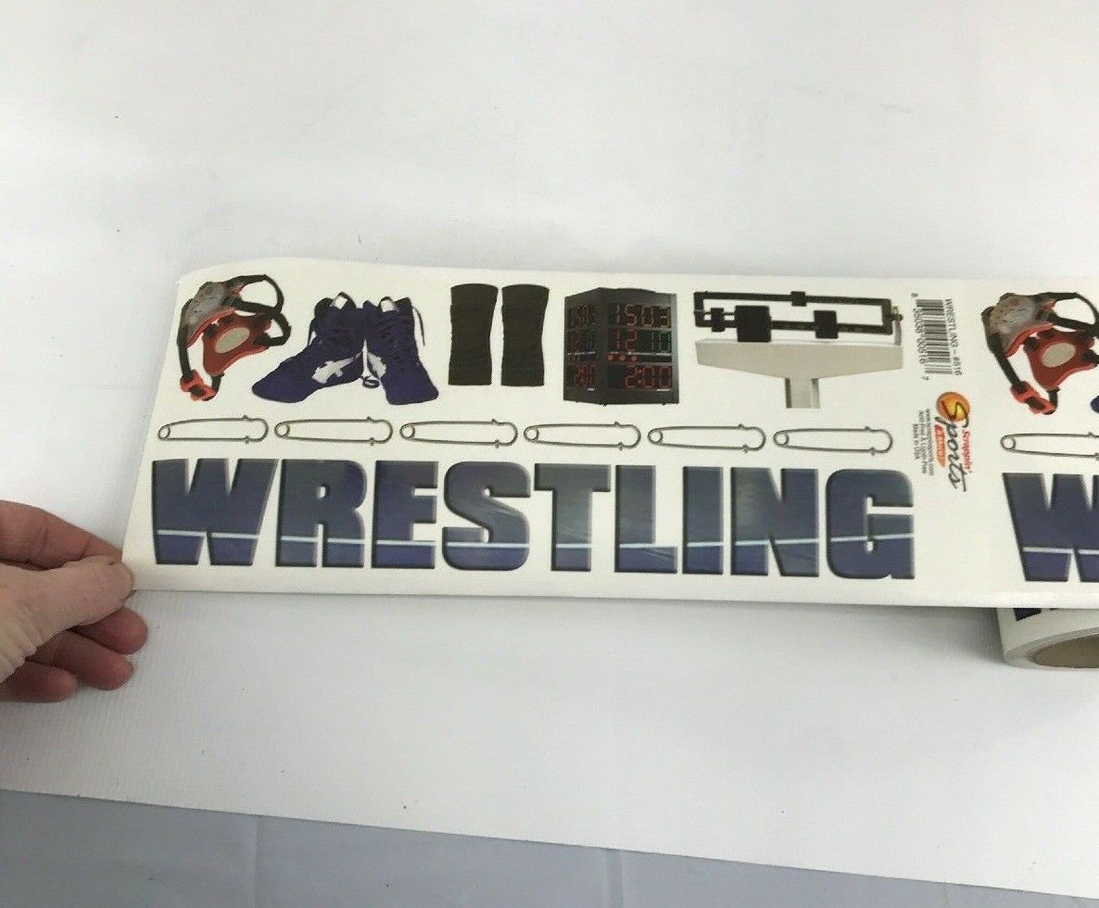 Scrappin Sports Wrestling Stickers Craft Scrapbook Etsy