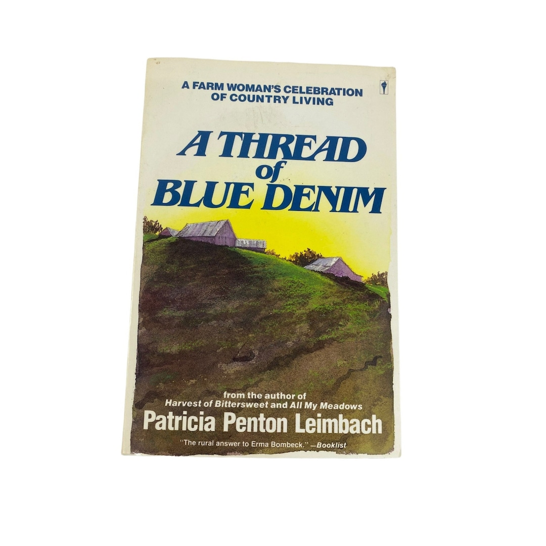 A Thread of Blue Denim Hardcover Book - Etsy