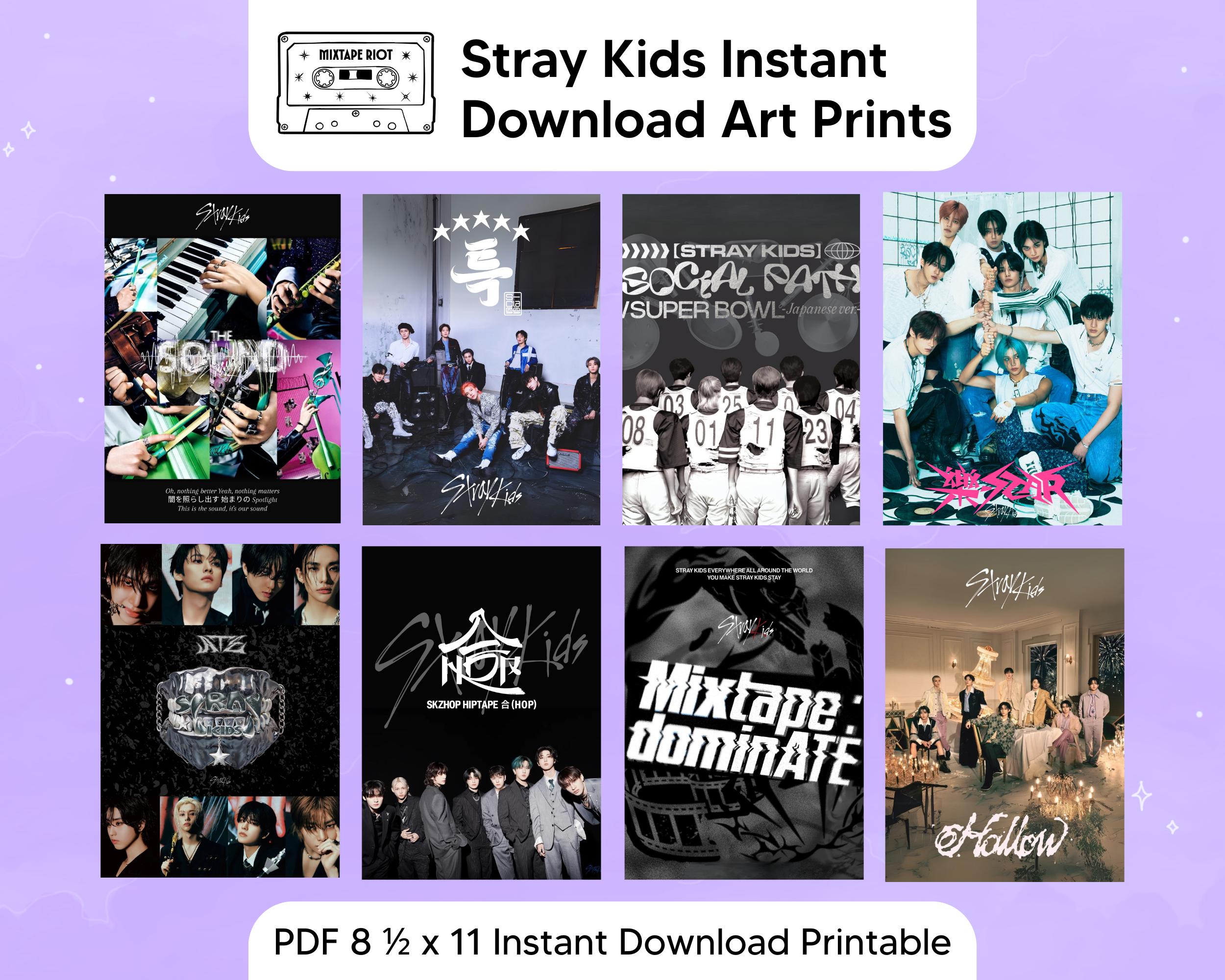 Stray Kids Album Art Prints (2023-2025): Kpop Wall Art (digital