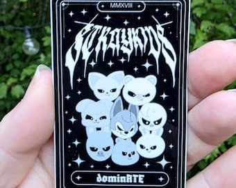 Stray Kids Dominate Evil SKZOO Tarot Card Sticker | Waterproof