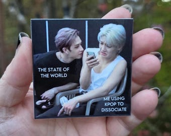 Stray Kids Band Chan & I.N. DISSOCIATE Sticker | Waterproof Vinyl | Kpop Original Art