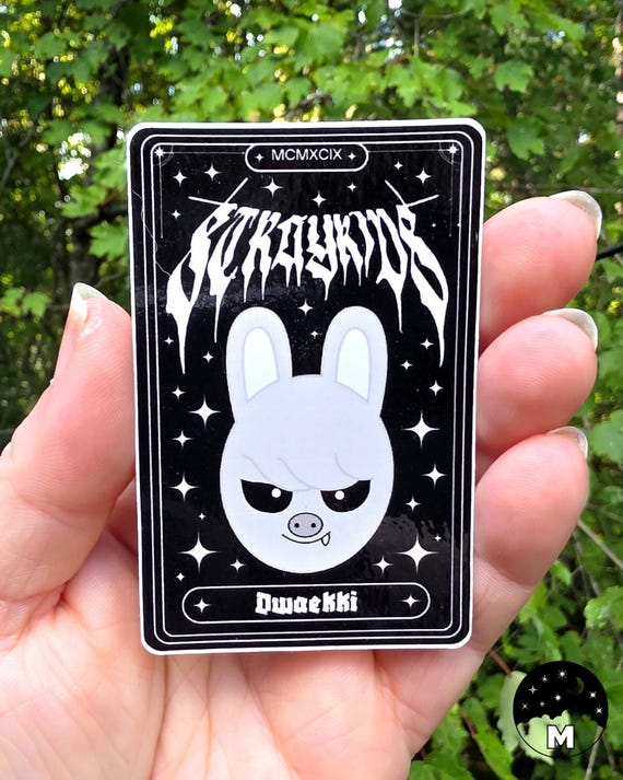 Stray Kids Changbin Dwaekki Evil SKZOO Tarot Card Sticker