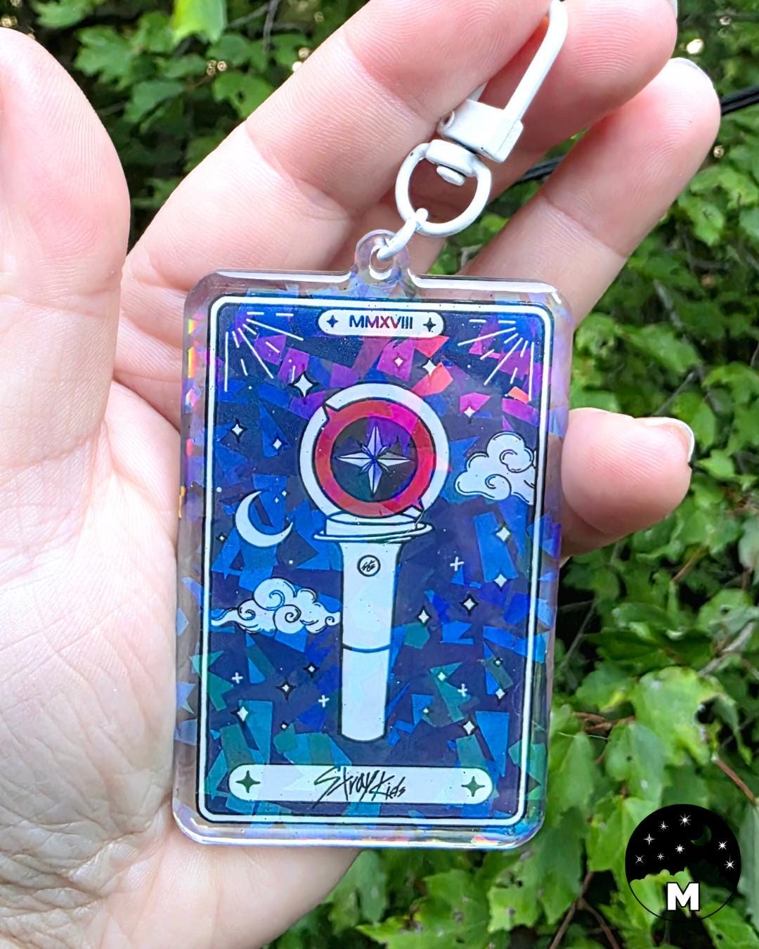 アイドル STARGLOW Acrylic Keyring TAIKI Stray Kids Lightstick Tarotbong Keychain | Double-sided Acrylic