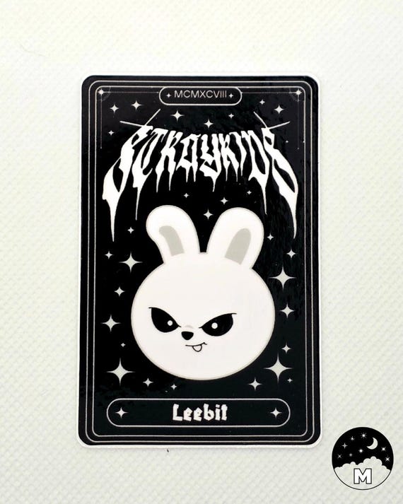 skzoo リービット カード Stray Kids Leebit Evil SKZOO Tarot Card Sticker | Waterproof Vinyl