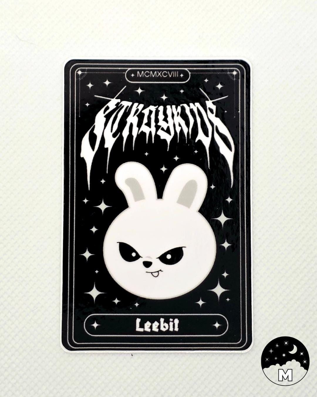 Stray Kids Leebit Evil SKZOO Tarot Card Sticker | Waterproof Vinyl