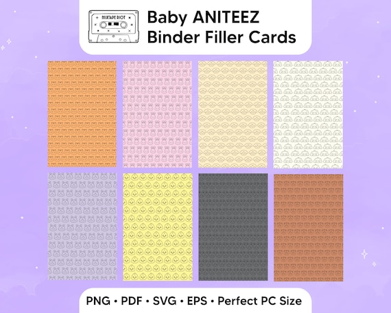 Ateez Baby ANITEEZ Photocard Binder Filler (digital Download, PDF