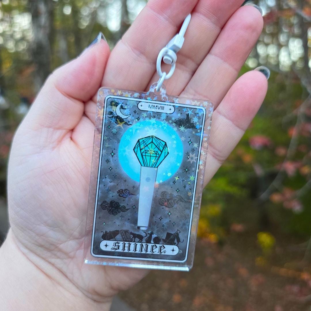 Shinee Lightstick Tarotbong Keychain | Double-sided Holographic