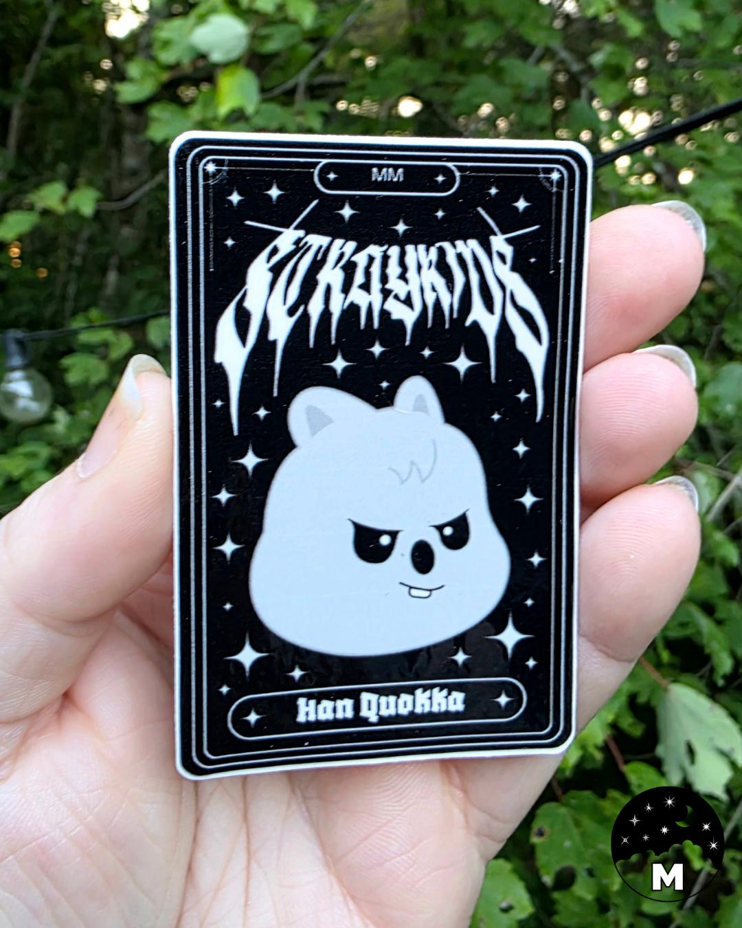 Stray Kids Han Quokka Evil SKZOO Tarot Card Sticker | Waterproof