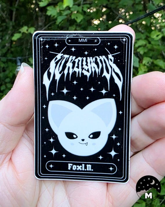 Stray Kids Foxi.ny Evil SKZOO Tarot Card Sticker | Waterproof