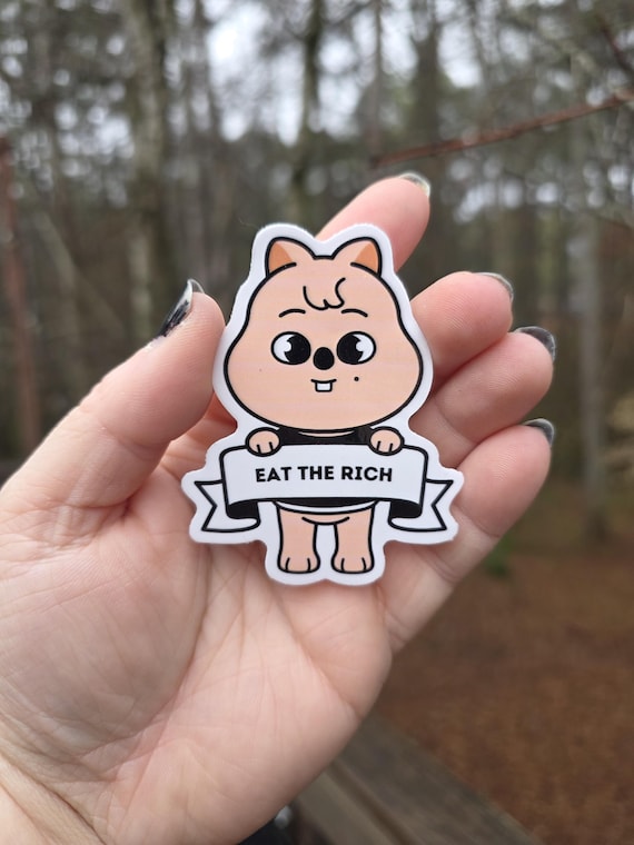 Stray Kids SKZOO HAN QUOKKA Eat the Rich Sticker | Waterproof
