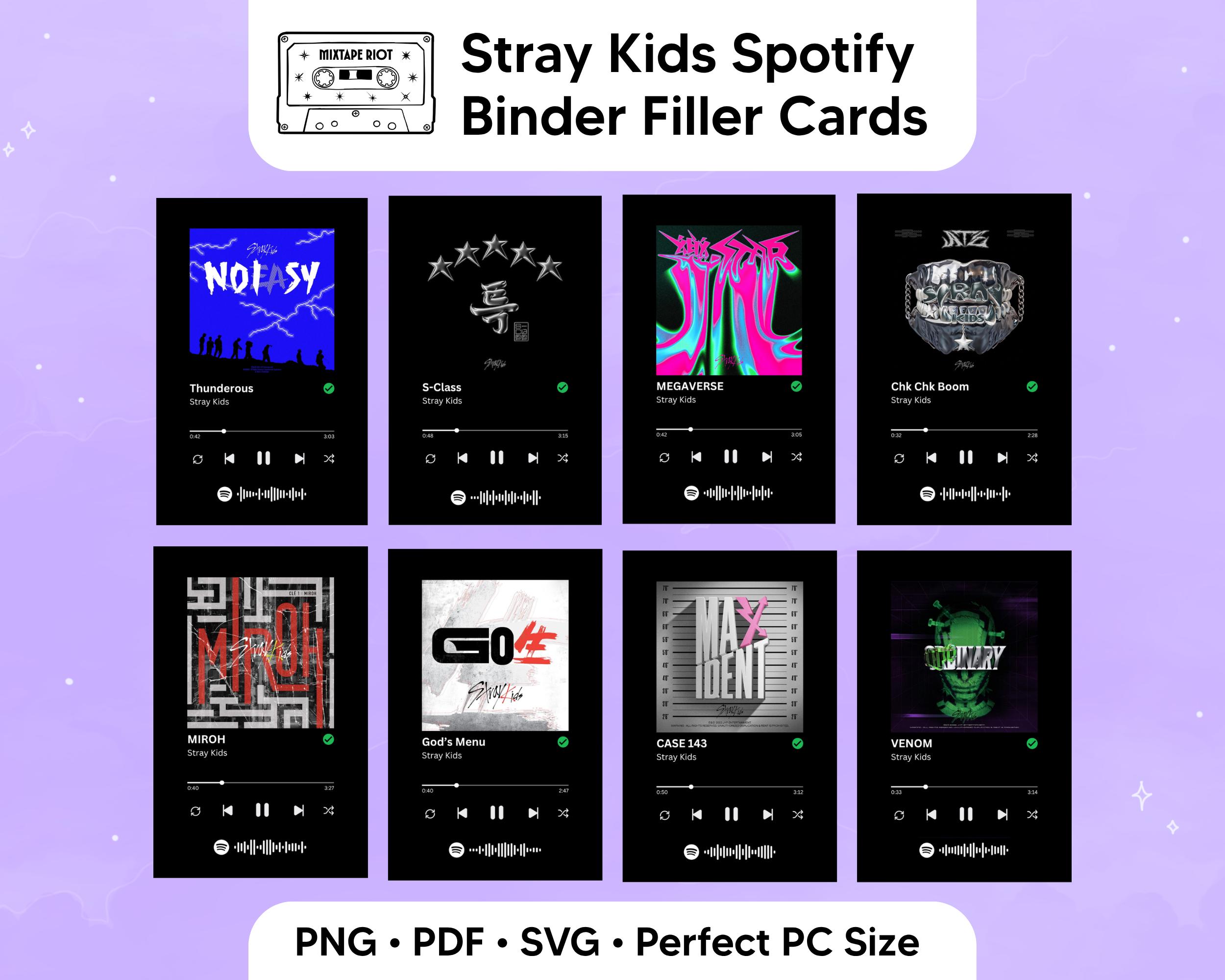 Stray Kids SKZ Spotify コードバインダーフィラーフォトカード | pdf