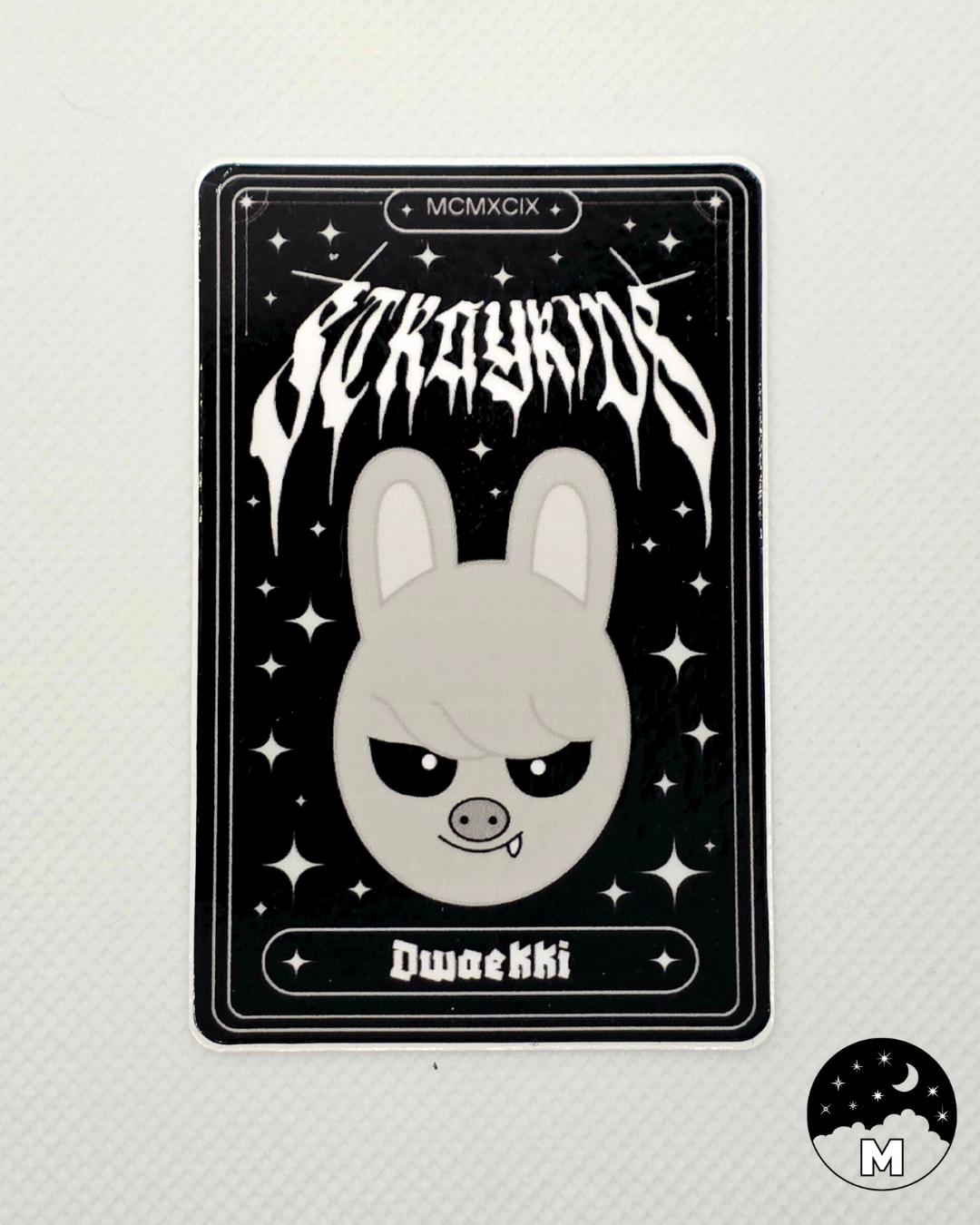 maniac 6/18 代々木　チャンビン　サイン　チェキ　straykids Stray Kids Changbin Dwaekki Evil SKZOO Tarot Card Sticker
