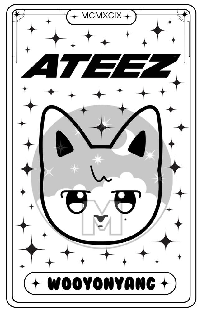 ATEEZ トレカ　コンプ　MAKE STAR メクス　特典　黒猫　40枚 MAKESTAR 店舗特典 トレカ ATEEZ ウヨン 黒猫ver - メルカリ