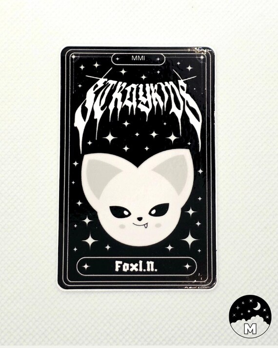 Stray Kids Foxi.ny Evil SKZOO Tarot Card Sticker | Waterproof