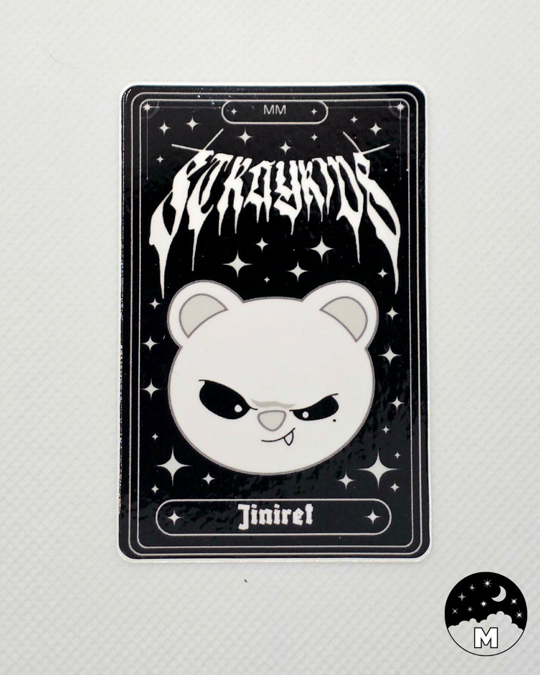 Stray Kids Hyunjin Jiniret Evil SKZOO Tarot Card Sticker