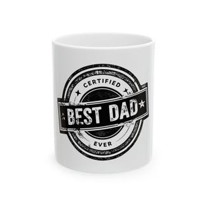 Best Dad Ever Ceramic Mug, Father&#39;s Day Gift, Birthday Present, Coffee Cup, Personalized Dad Mug, Unique Gift Idea