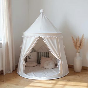 Petite Amélie ® Speeltent Beige & Bruin - Speelhuisje Binnen met Bodem