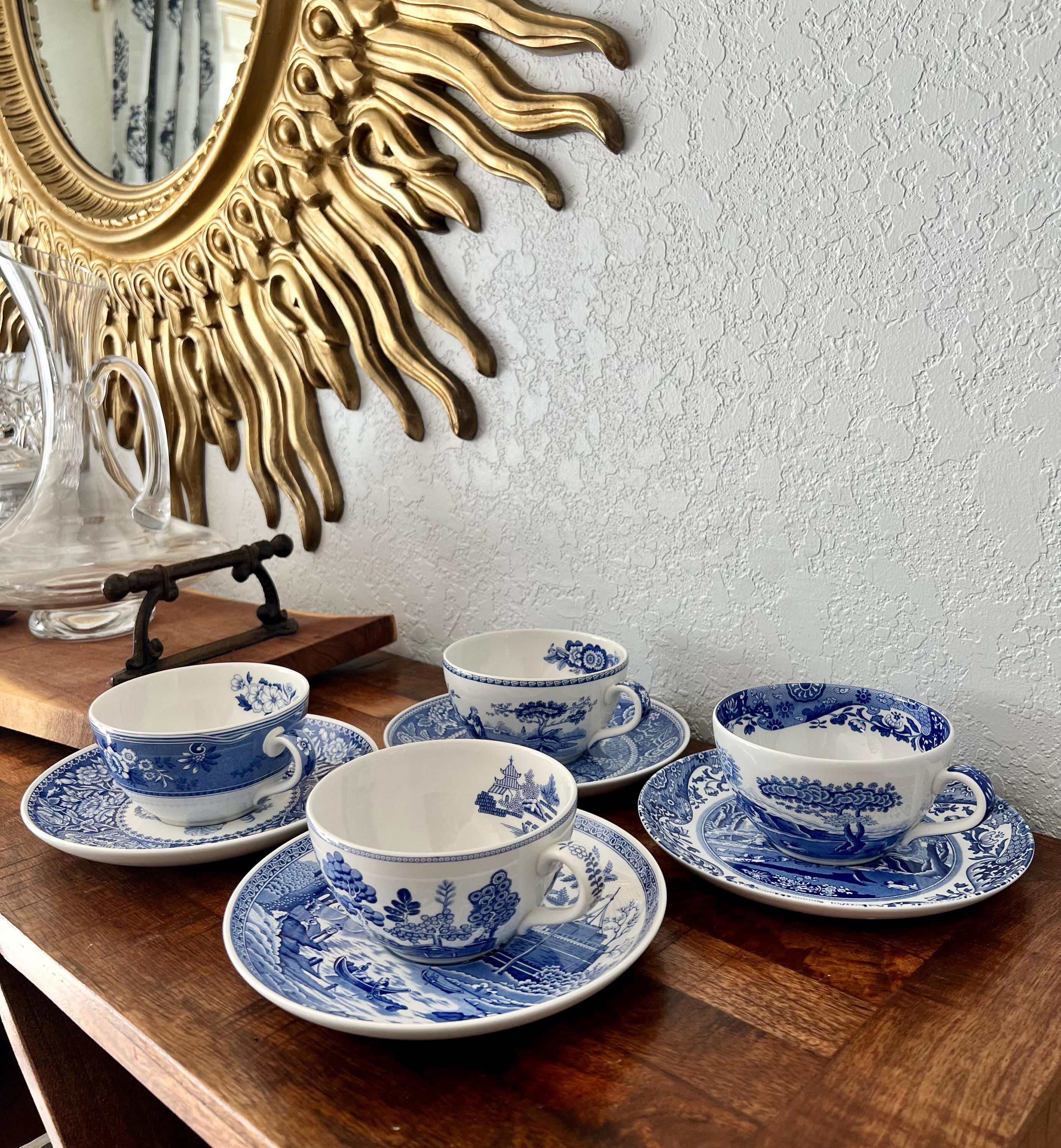 Spode Blue Room Jumbo Cup and Saucer - Etsy