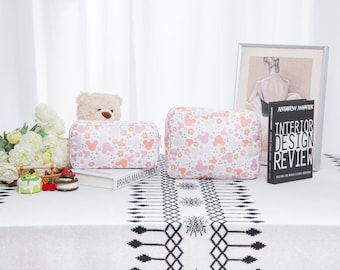 Checker Mouse toilettas: Mickey geruit nylon zakje