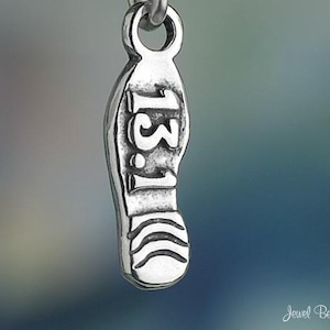 Sterling Silver Half Marathon Charm 13.1 Miles Running Shoe Solid .925