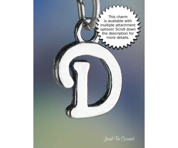 Sterling Silver Scrolled Letter A Charm Sterling Silver Scrolled Letter A Charm