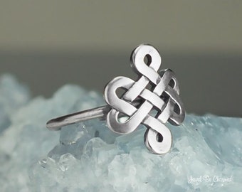 Sterling Silver Celtic Knot Ring Solid .925 Celtic Rings Custom Sizes