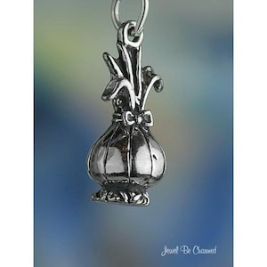 Sterling Silver Onion Charm Vegetable Cook Gardener 3D Solid .925