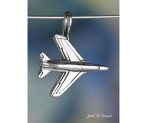 Jet Airplane Travel Charm Sterling Silver Jet Airplane Travel Charm Sterling Silver