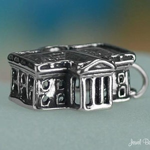 Sterling Silver White House Charm President United States Solid .925