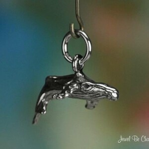 Ciondolo Balena In Argento Sterling 925 Finitura Anticata, 0.51 Pollici – Wishing For Claudia