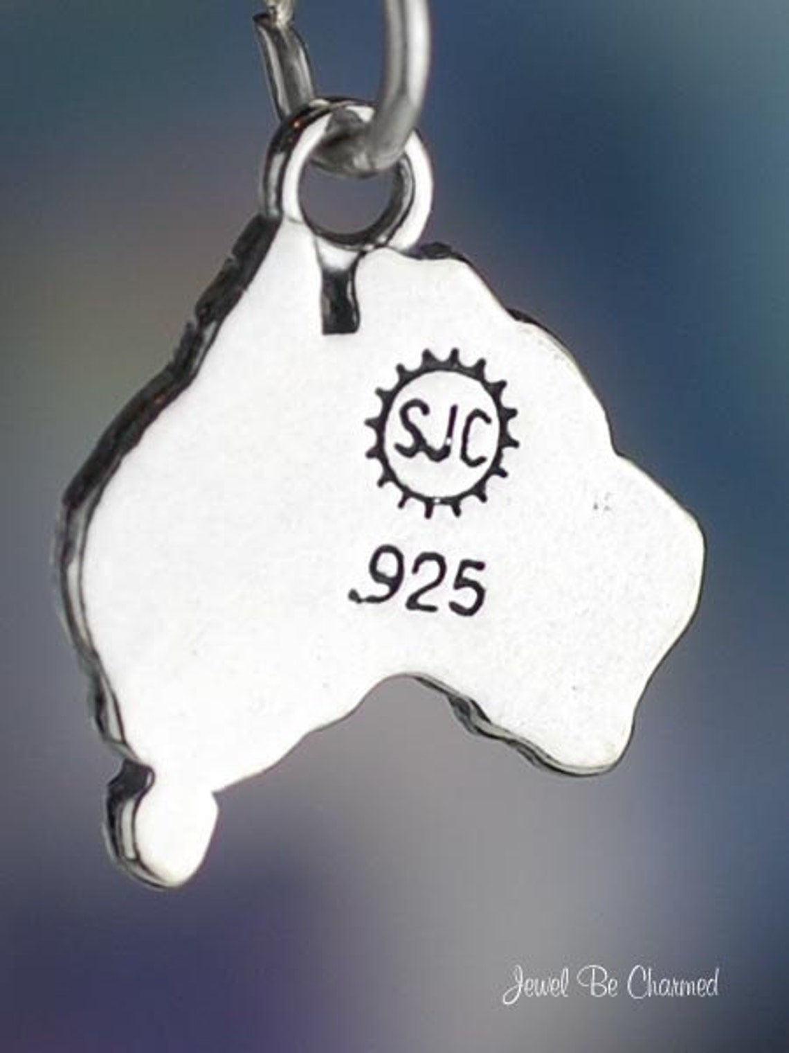 Sterling Silver Australia Charm Australian Country Travel Etsy France