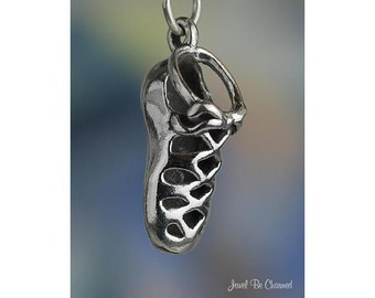 Sterling Silver Irish Dancing Shoe Charm Soft Shoes Dancer Solid .925
