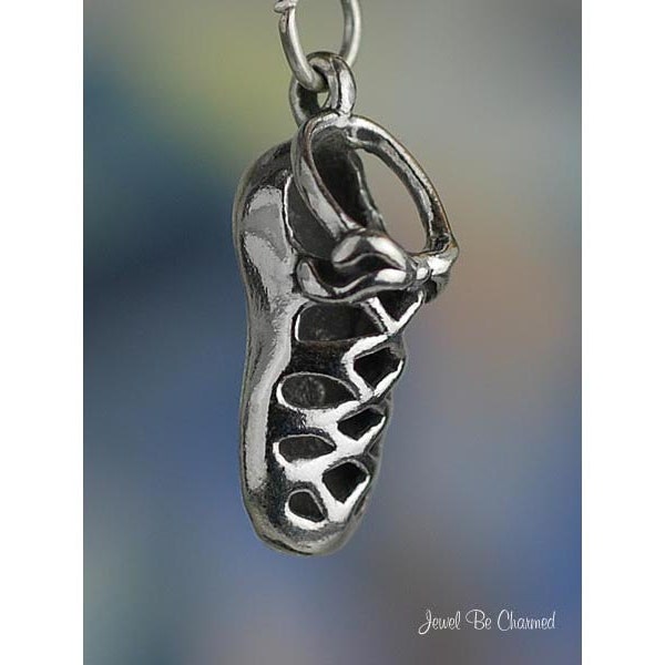 Sterling Silver Irish Dancing Shoe Charm Soft Shoes Dancer Solid .925