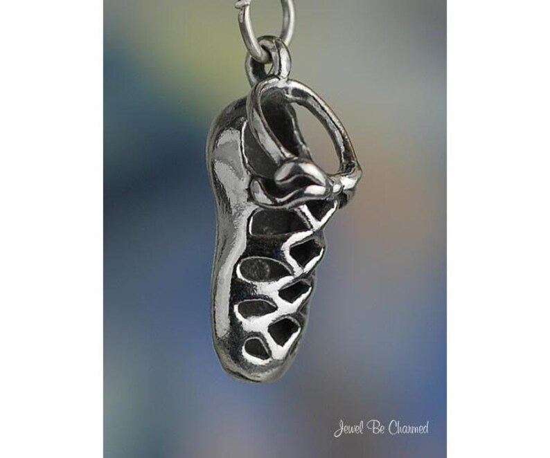 Sterling Silver Irish Dancing Shoe Charm Soft Shoes Dancer Solid .925 image 1