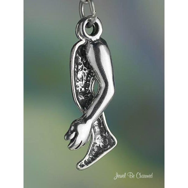 Sterling Silver Arm and Leg Milagro Charm Movable Moveable Solid .925