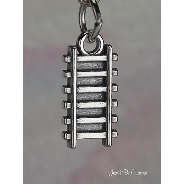 Sterling Silver Railroad Train Tracks Charm Track Travel Solid .925